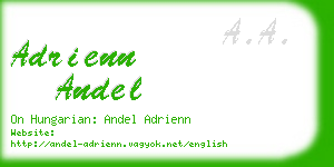 adrienn andel business card